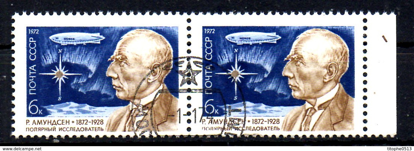 URSS. N°3854 De 1972 Oblitéré. Amundsen/Dirigeable. - Esploratori E Celebrità Polari
