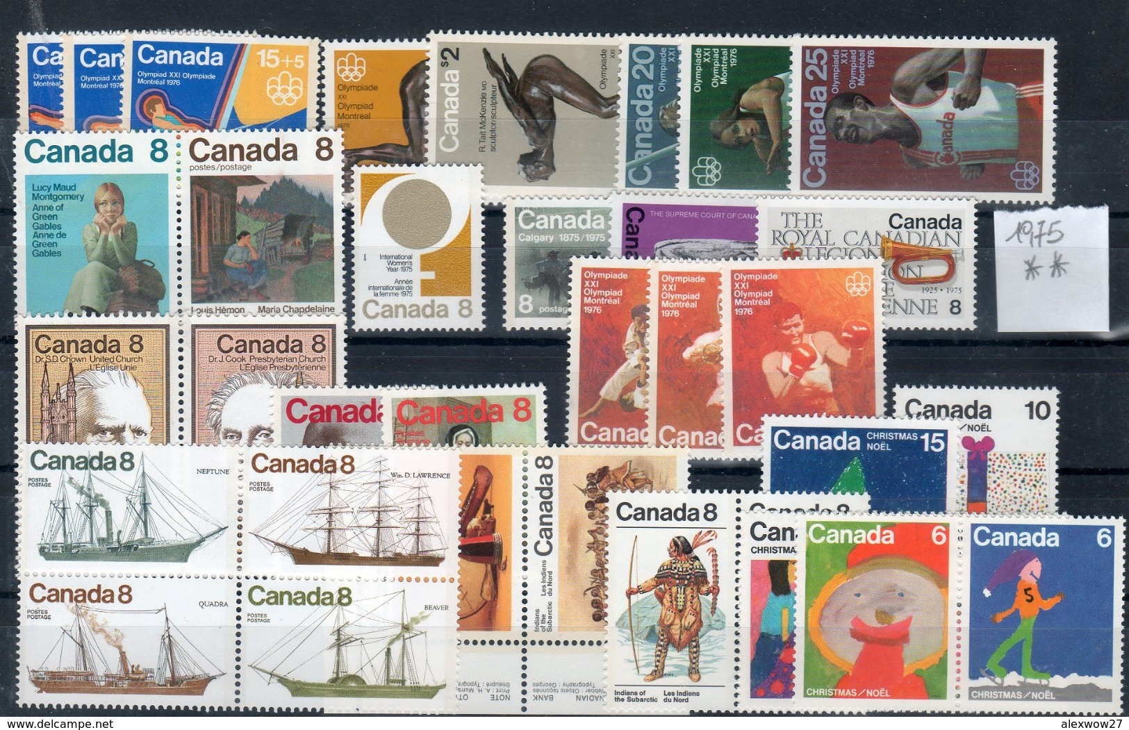 Canada 1975 --Annata Completa / Years Complete -- **MNH / VF - Unused Stamps