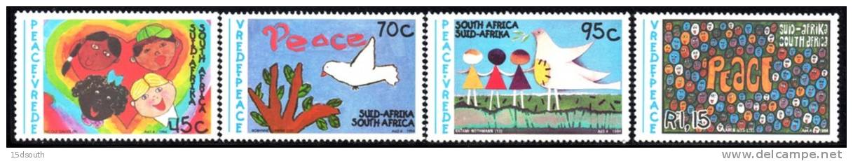 South Africa - 1994 Peace Children's Paintings Set (**) # SG 836-839 , Mi 922-925 - Ungebraucht