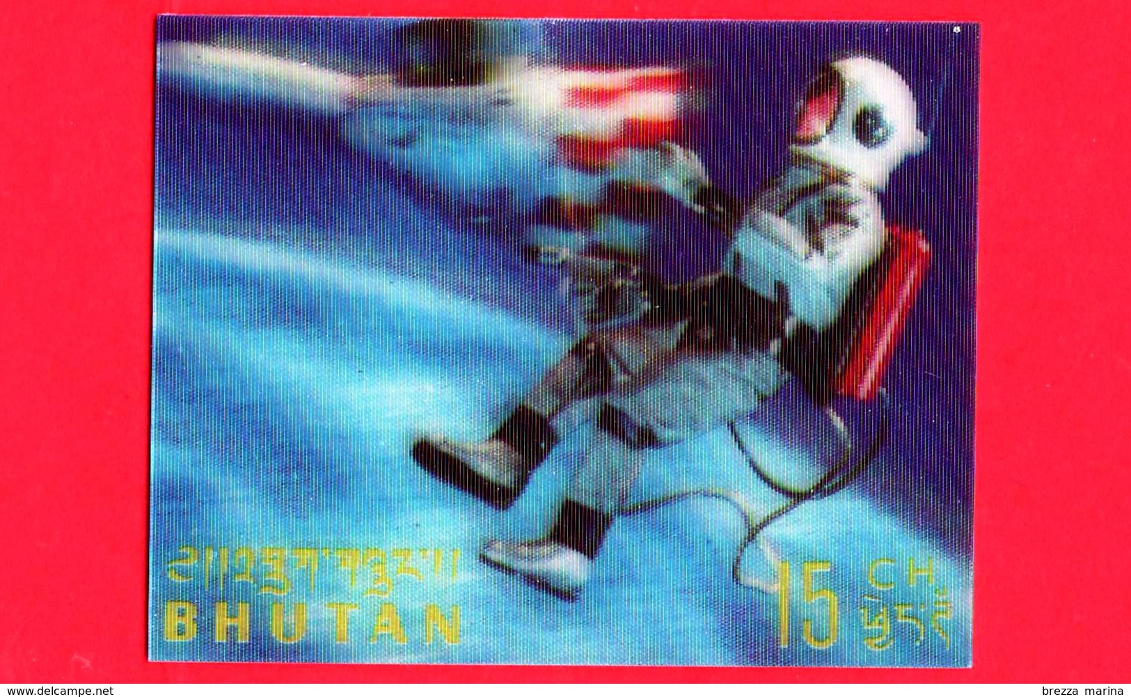 Nuovo - MNH - BHUTAN - 1967 - Esplorazione Dello Spazio - Luna - Astronauti - 15 - Tridimensionale -  3 D - Bhutan
