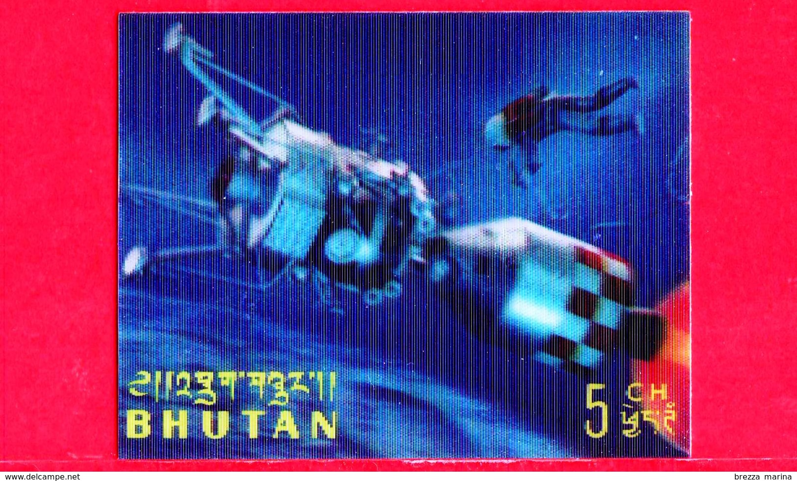 Nuovo - MNH - BHUTAN - 1967 - Esplorazione Dello Spazio - Luna - Astronauti - Navicelle - 5 - Tridimensionale -  3 D - Bhutan