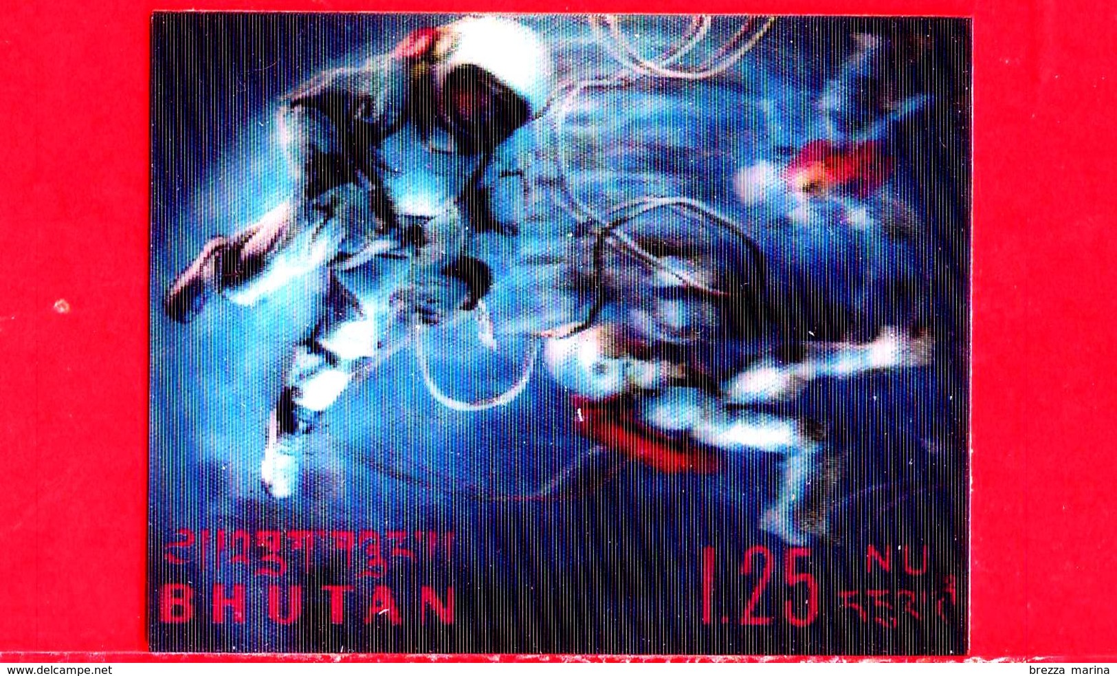 Nuovo - MNH - BHUTAN - 1967 - Esplorazione Dello Spazio - Luna - Space Walk - 1.25 - Tridimensionale -  3 D - Bhutan