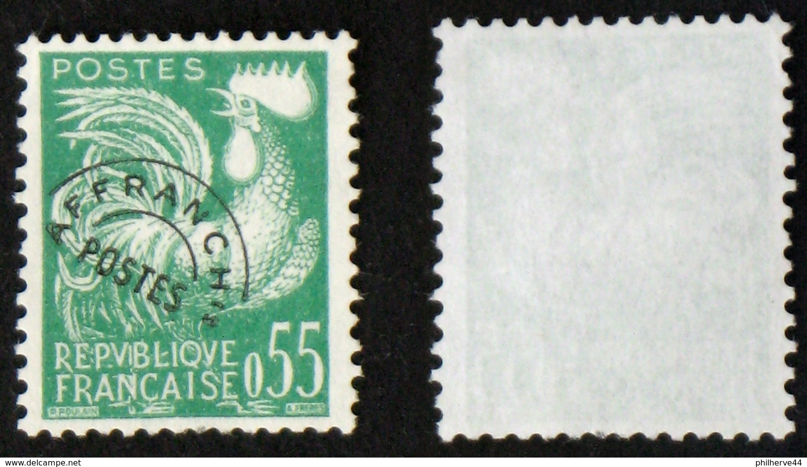 N° PREO 122 COQ 0,55 F NSG TB Cote 20&euro; - 1953-1960