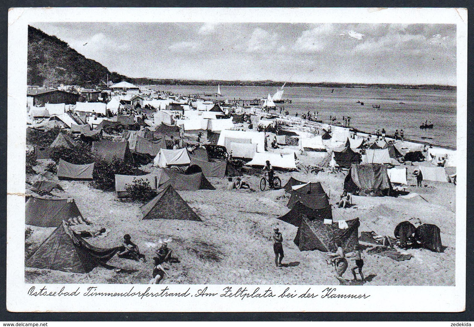 A4655 - Alte Ansichtskarte - Timmendorf Strand Zeltplatz Bei Der Hammer - Ferd. Lagerbauer - Wismar