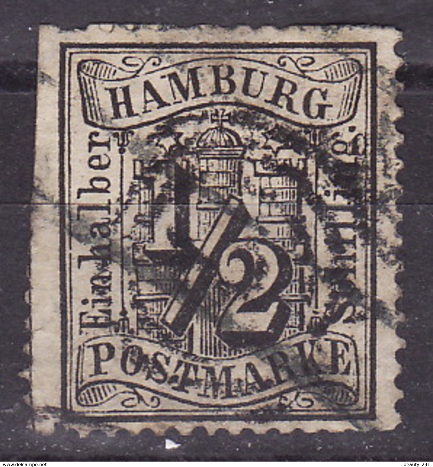 HAMBURG  1864  Mi 10  Used - Hambourg