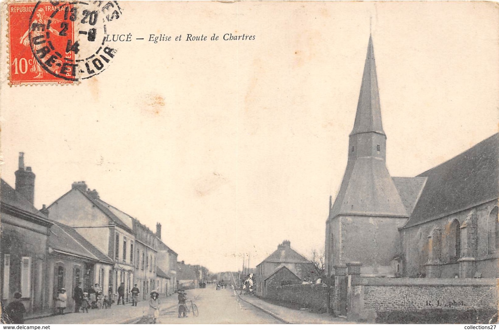 28-LUCE- EGLISE ET ROUTE DE CHARTRES - Other & Unclassified