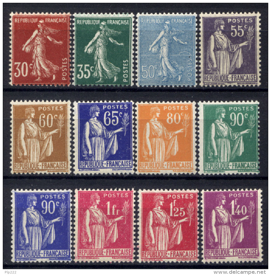 Francia 1937 Unif. 360/71 **/MNH VF/F - Ungebraucht