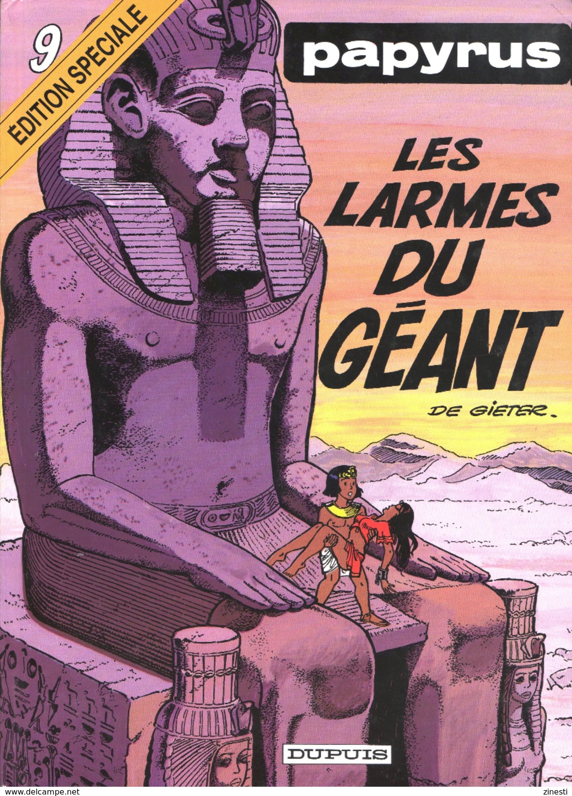 PAPYRUS 9 - EDITION SPECIALE - LES LARMES DU GEANT - DE GIETER - DUPUIS 1997 - Papyrus