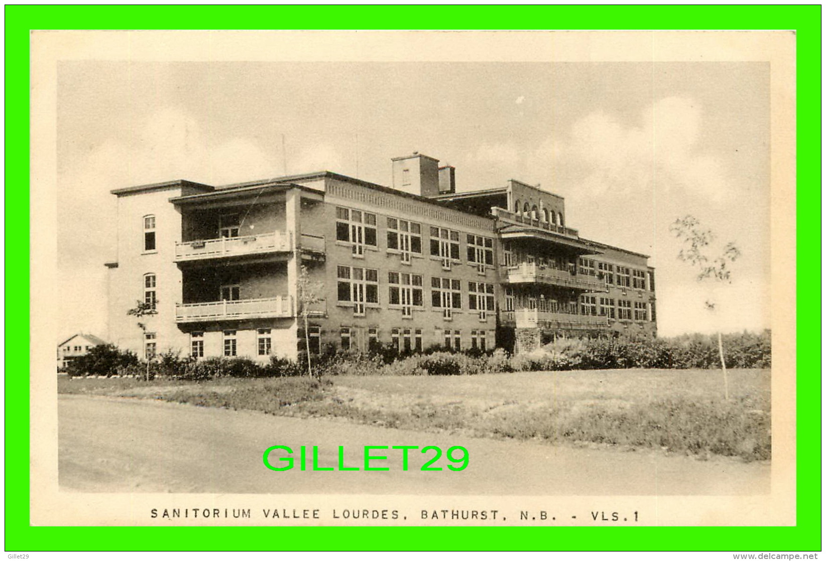 BATHURST, NB - SANITORIUM VALLE LOURDES - PUB. BY H.V. HENDERSON - VLS. - - Autres & Non Classés