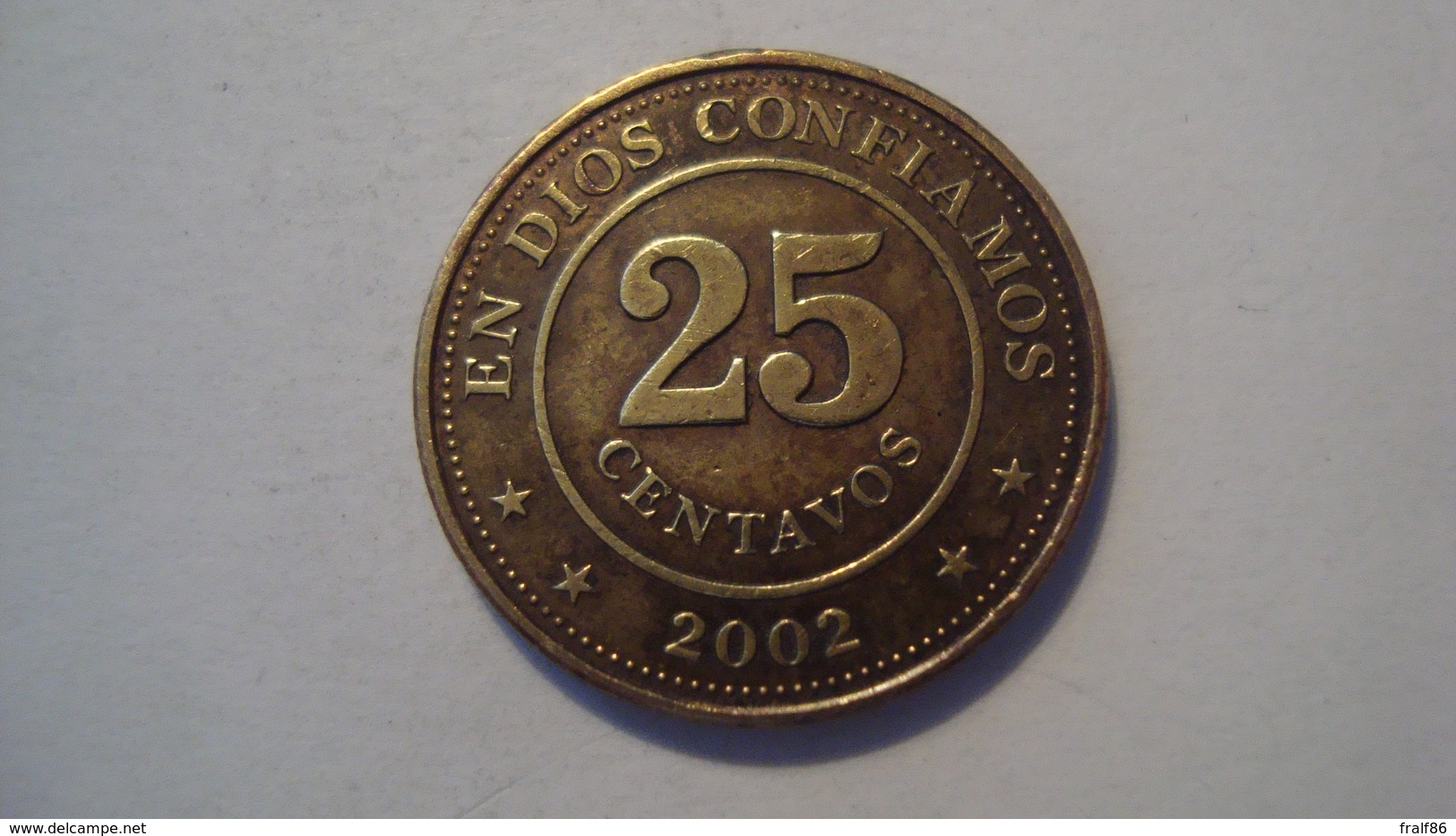 MONNAIE NICARAGUA 25 CENTAVOS 2002 - Nicaragua