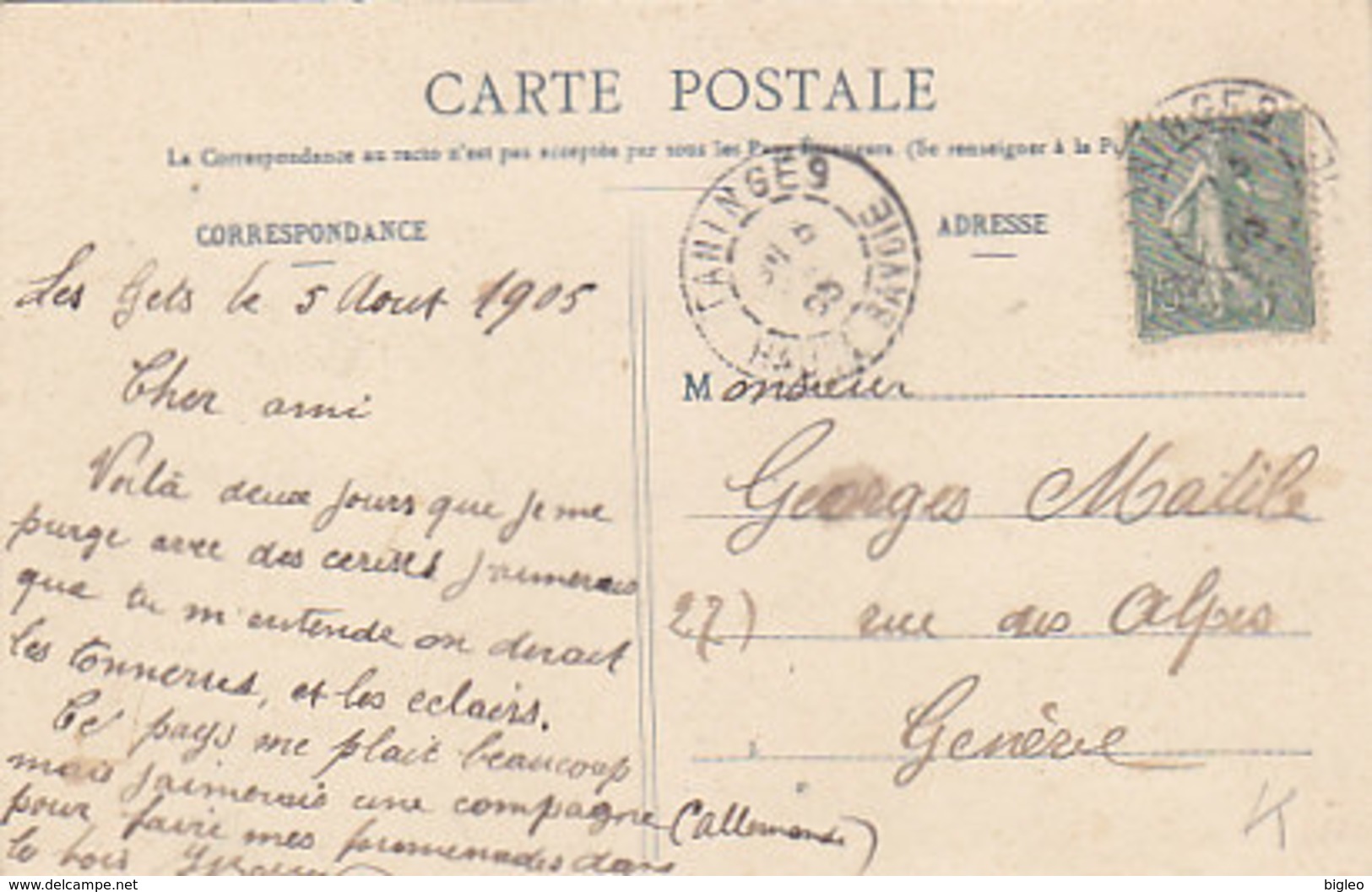 Les Gets - 1905     (A-39-150107) - Les Gets