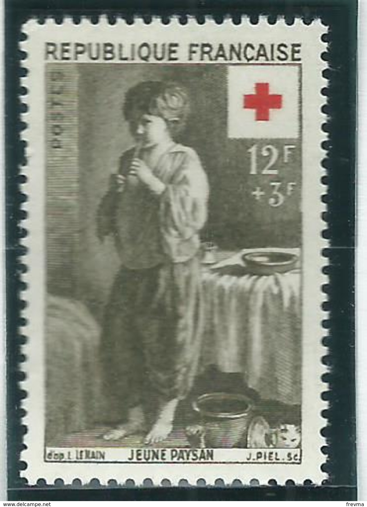 Timbre France Neuf ** N° 1089-90 - Red Cross