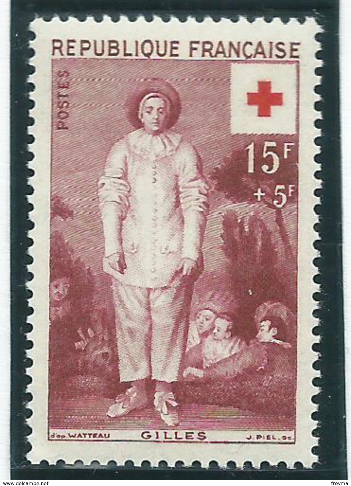 Timbre France Neuf ** N° 1089-90 - Red Cross