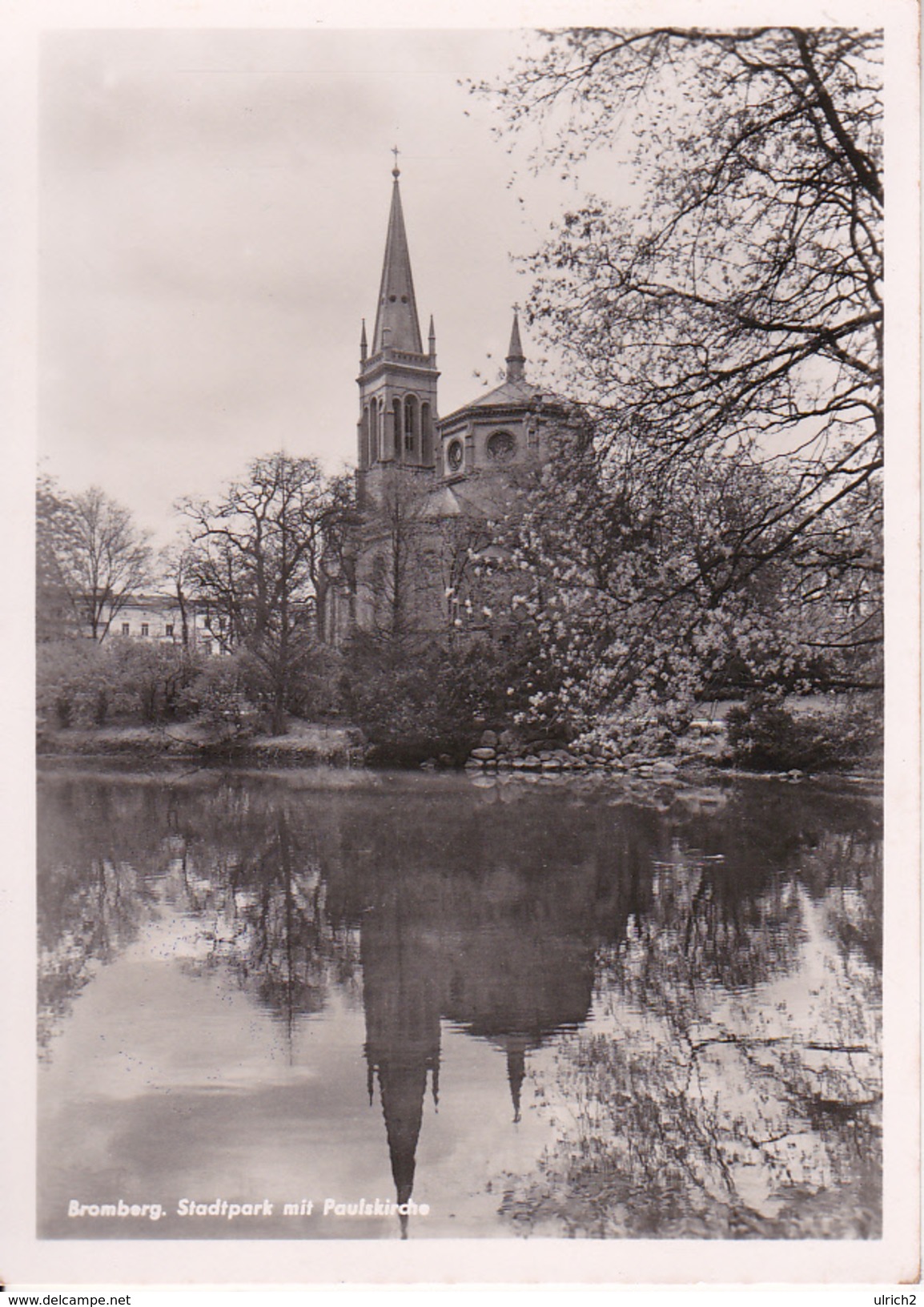 AK Bromberg - Stadtpark Mit Paulskirche - Ostpreussen - Feldpost Inf. Ers. Bat. 372 - 1942 (29032) - Ostpreussen