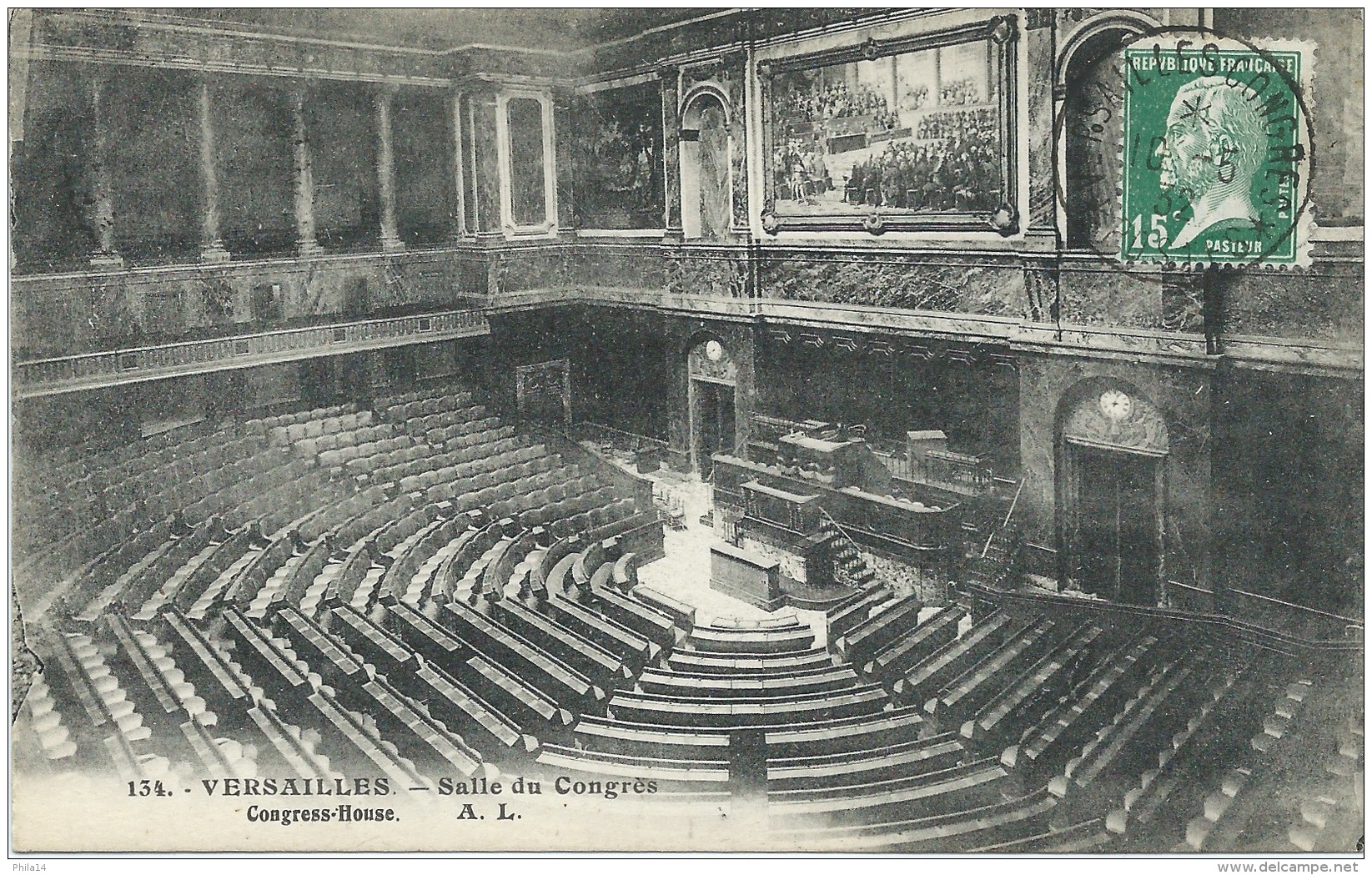 CPA VERSAILLES / SALLE DU CONGRES 1932 - Versailles (Château)