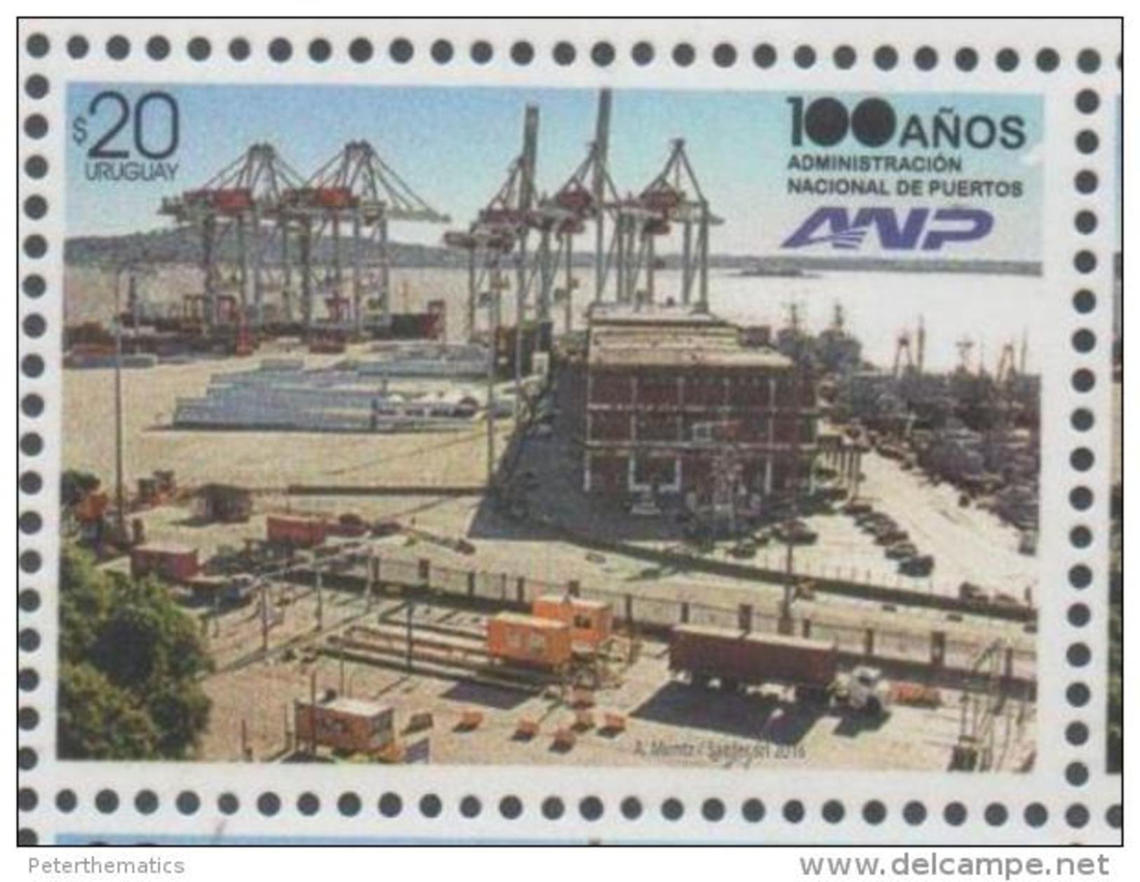 URUGUAY, 2016, MNH,SHIPS, MATIONAL PORT ADMINISTRATION, 1v - Schiffe