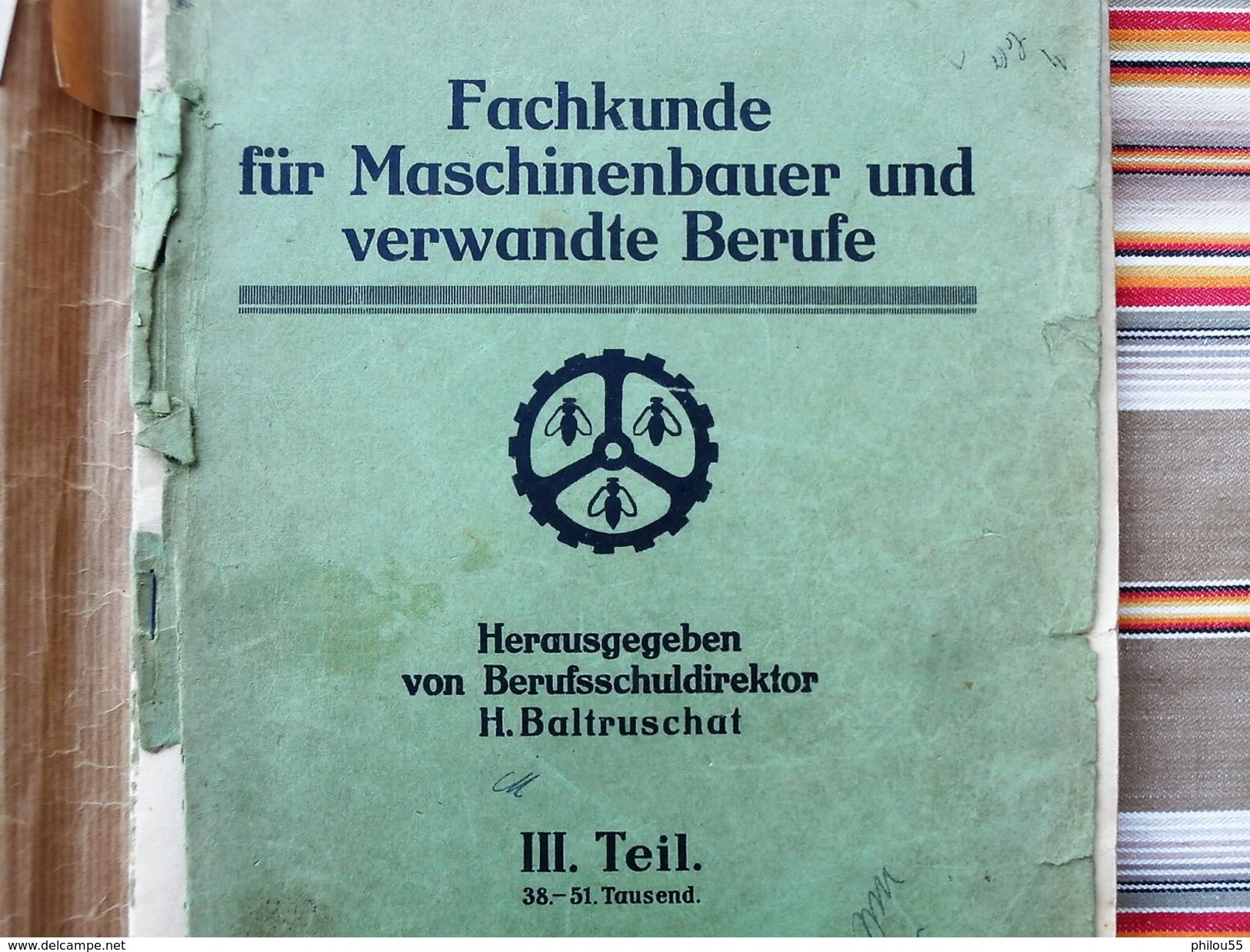 KOLN 1938  FACHKUNDE FUR MASCHINENBAUER UND VERWANDTE BERUFE Gare Train - Transporte