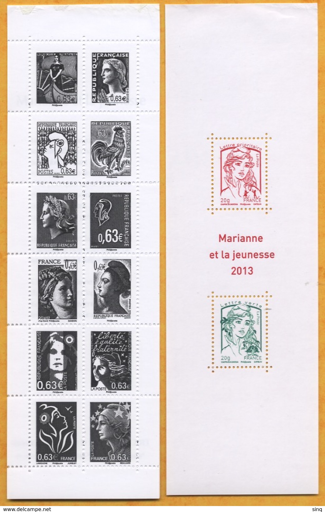 Carnet, 2013  N° 1520A Prix De Vente 8,77 &euro; La Ré&publique Au Fil Du Timbre - Gelegenheidsboekjes