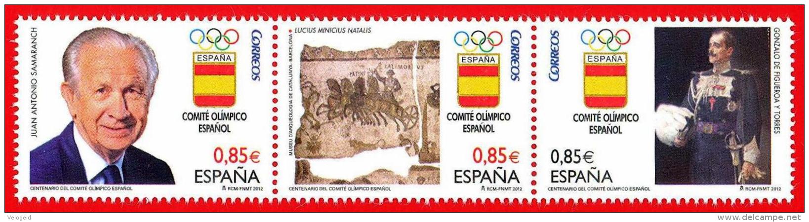 Espa&ntilde;a. Spain. 2012 (**) Comite Olimpico Espa&ntilde;ol. Samaranch. Spanish Olympic Committee - Unused Stamps