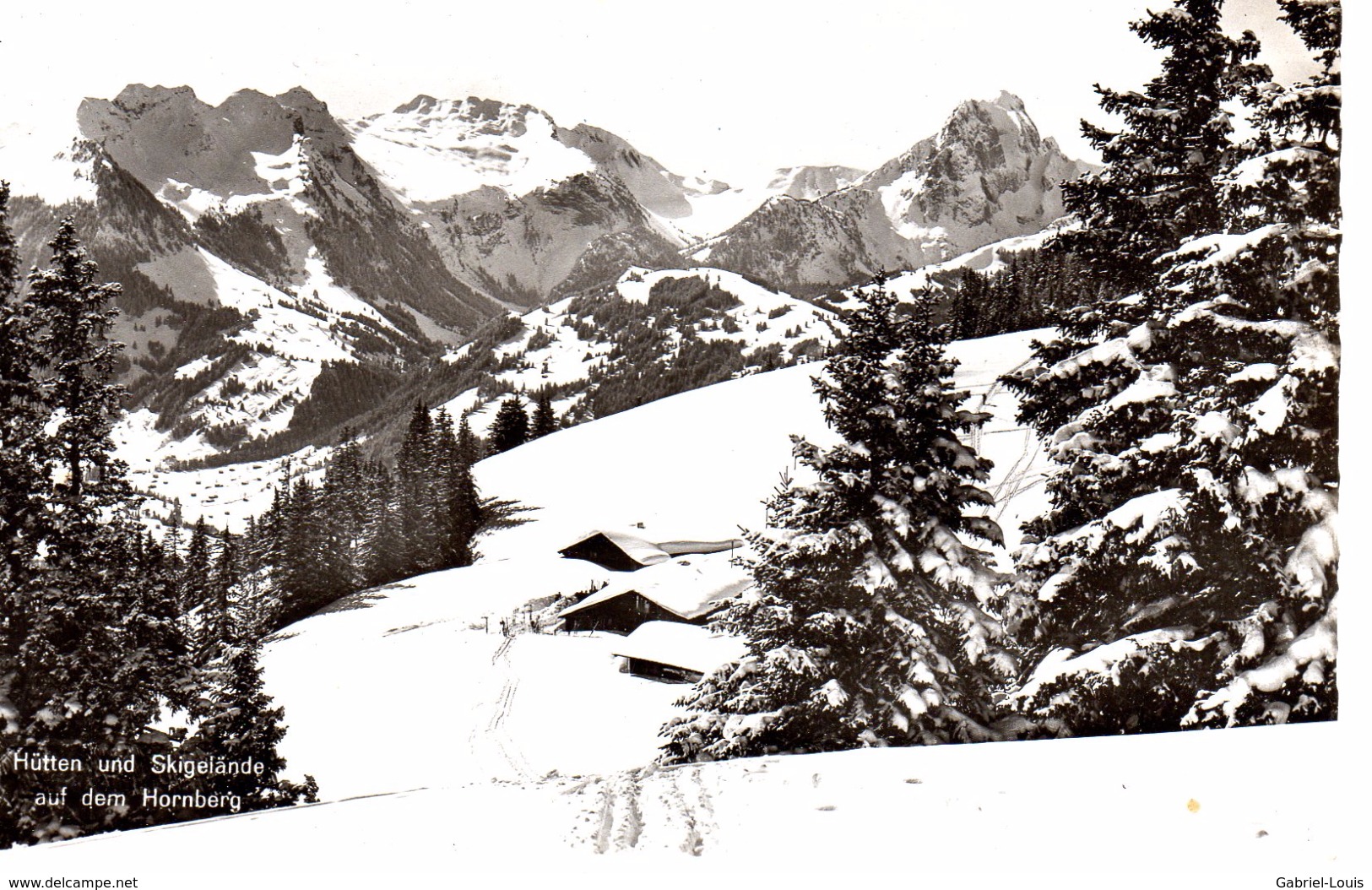 Hütten Und Skigelände Auf Dem Hornberg / Gstaad - Gstaad