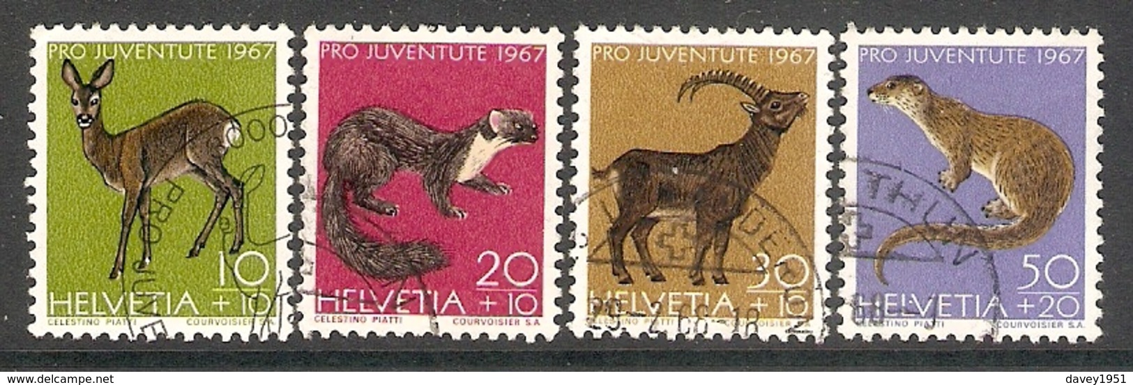 004547 Switzerland Pro Juventute 1967 Set FU - Used Stamps