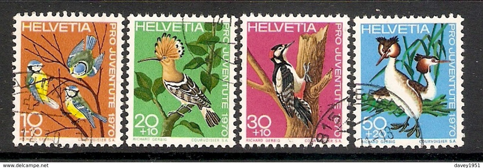 004553 Switzerland Pro Juventute 1970 Set FU - Used Stamps