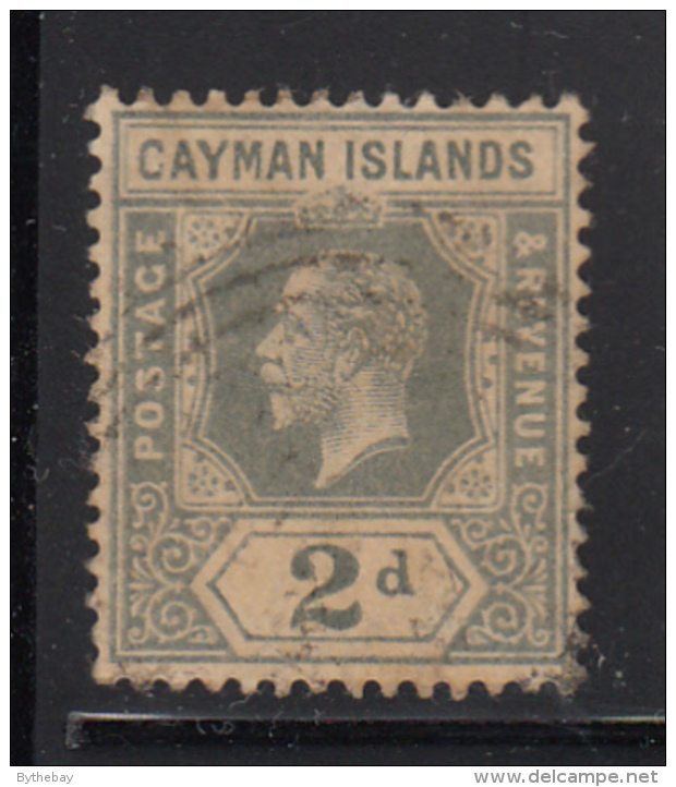 Cayman Islands Used 1912-20 Scott #35 2p George V - Iles Caïmans