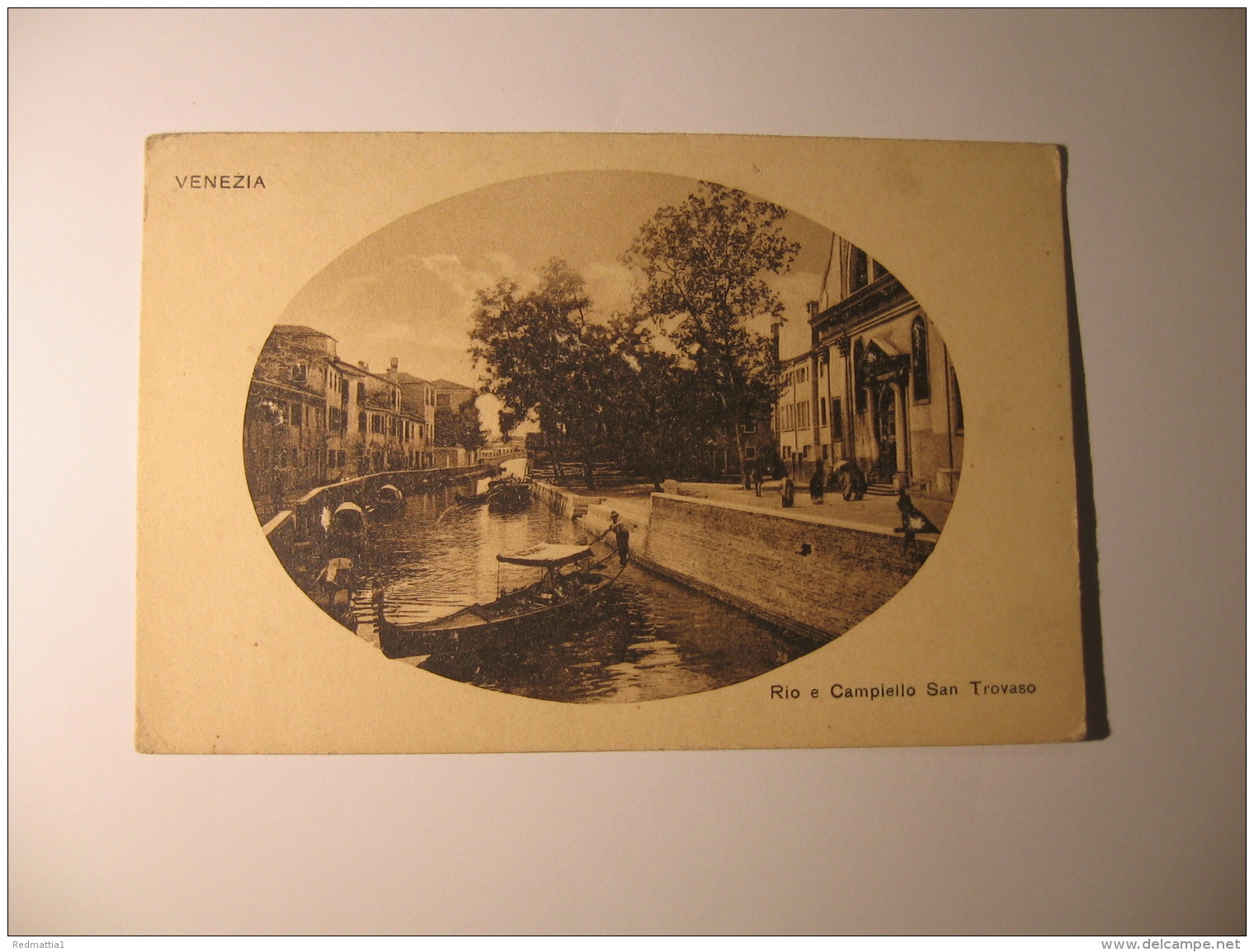 CARTOLINA FORMATO PICCOLO -   VENEZIA   RIO E CAMPIELLO SAN TROVASO    - B 2156 - Venezia