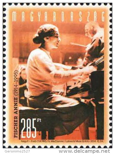 HUNGARY 2014 CULTURE Famous People Musicians ANNIE FISCHER - Fine Set MNH - Neufs