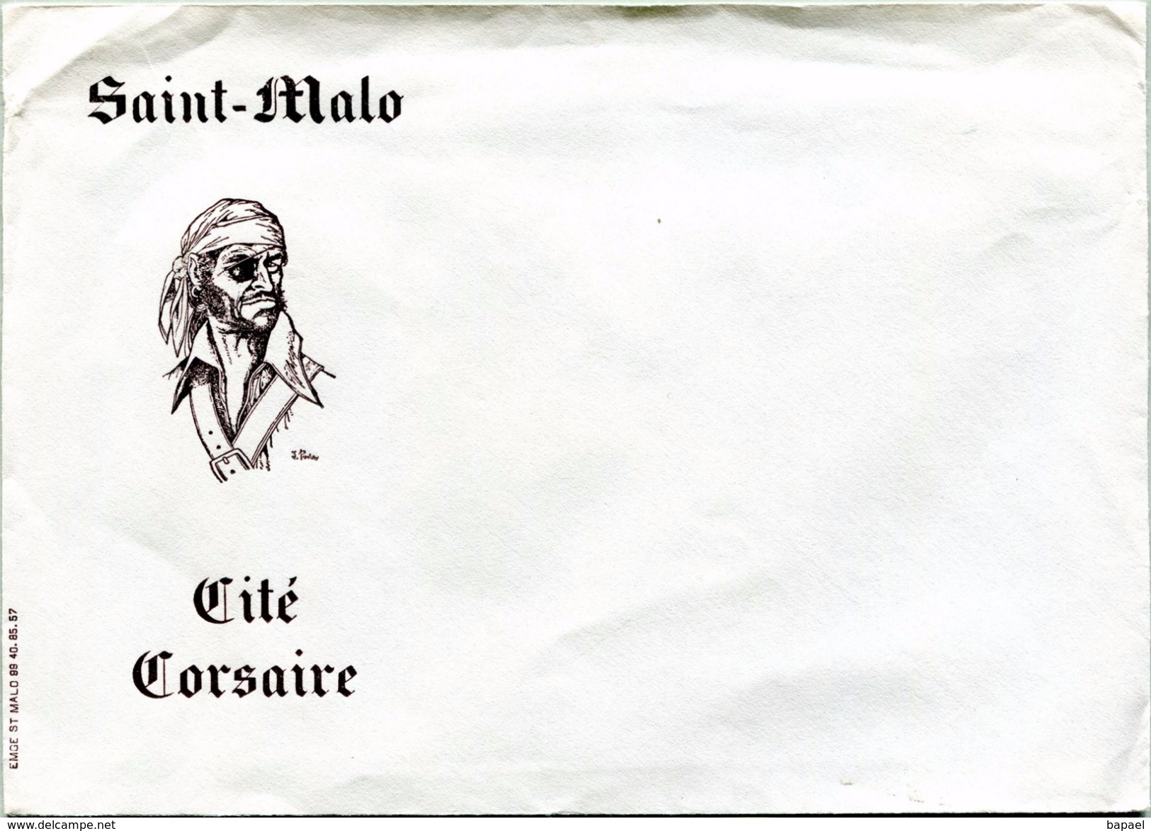 Enveloppe D'envoi Courrier - ''Saint-Malo'' (Cité Corsaire) (Recto-Verso) - Non Classés