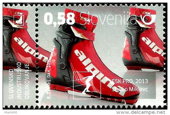 Slovenia - 2015 - Alpina Cross Country Ski Boot - Mint Stamp - Slovenië