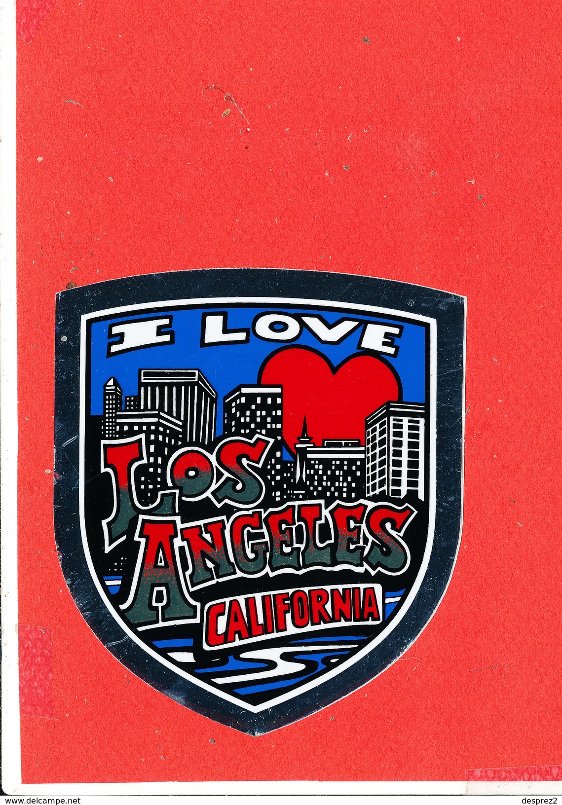 BLASON ADHESIF **  I Love Los Angeles California - Other & Unclassified