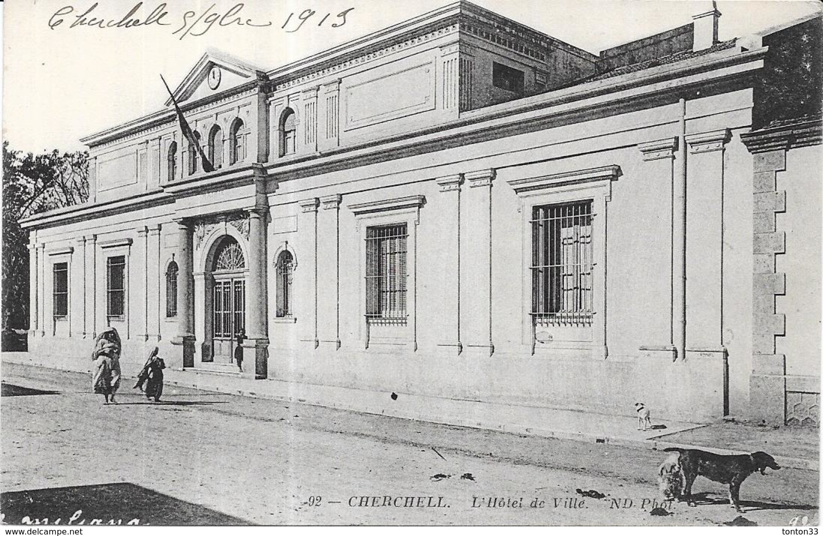 CHERCHELL - ALGERIE - L'Hotel De Ville  - ORL - - Altri & Non Classificati