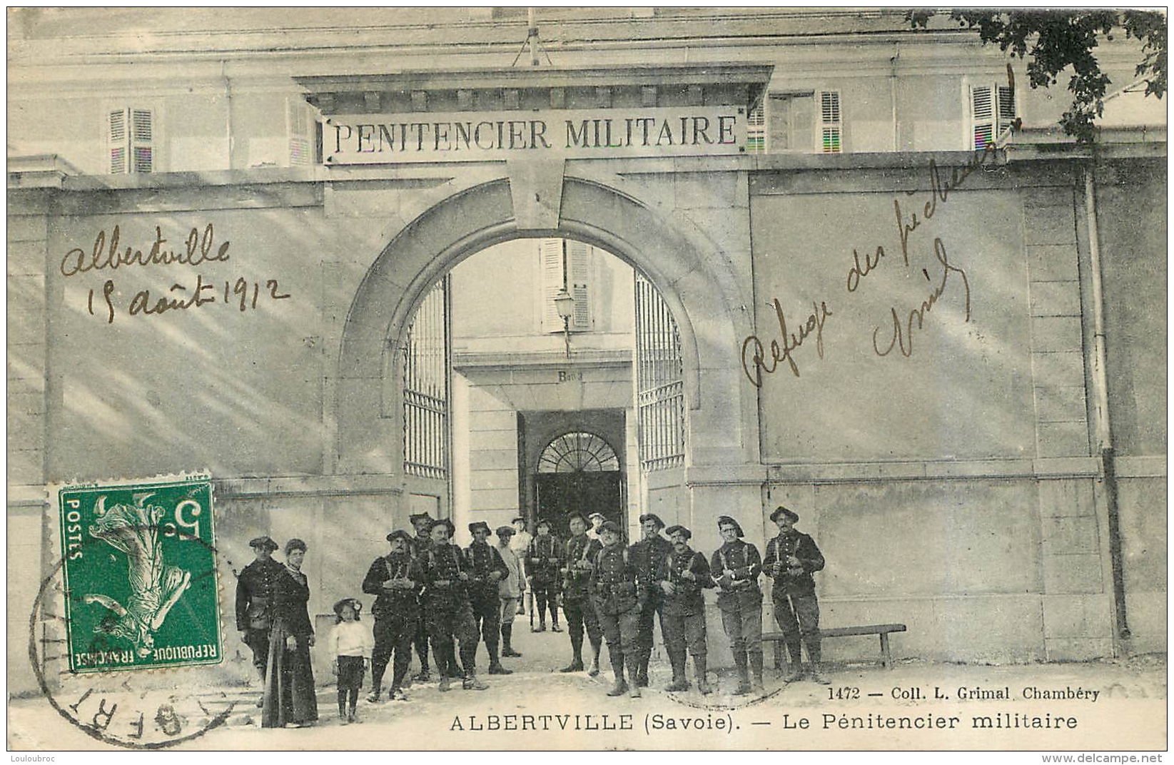 ALBERTVILLE LE PENITENTIER MILITAIRE 1912 - Albertville