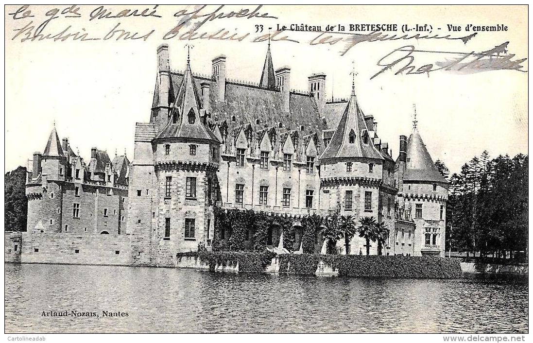 [DC10245] CPA - FRANCIA - LE CHATEAU DE LA BRETESCHE - VUE D'ENSEMBLE - Viaggiata - Old Postcard - Missillac