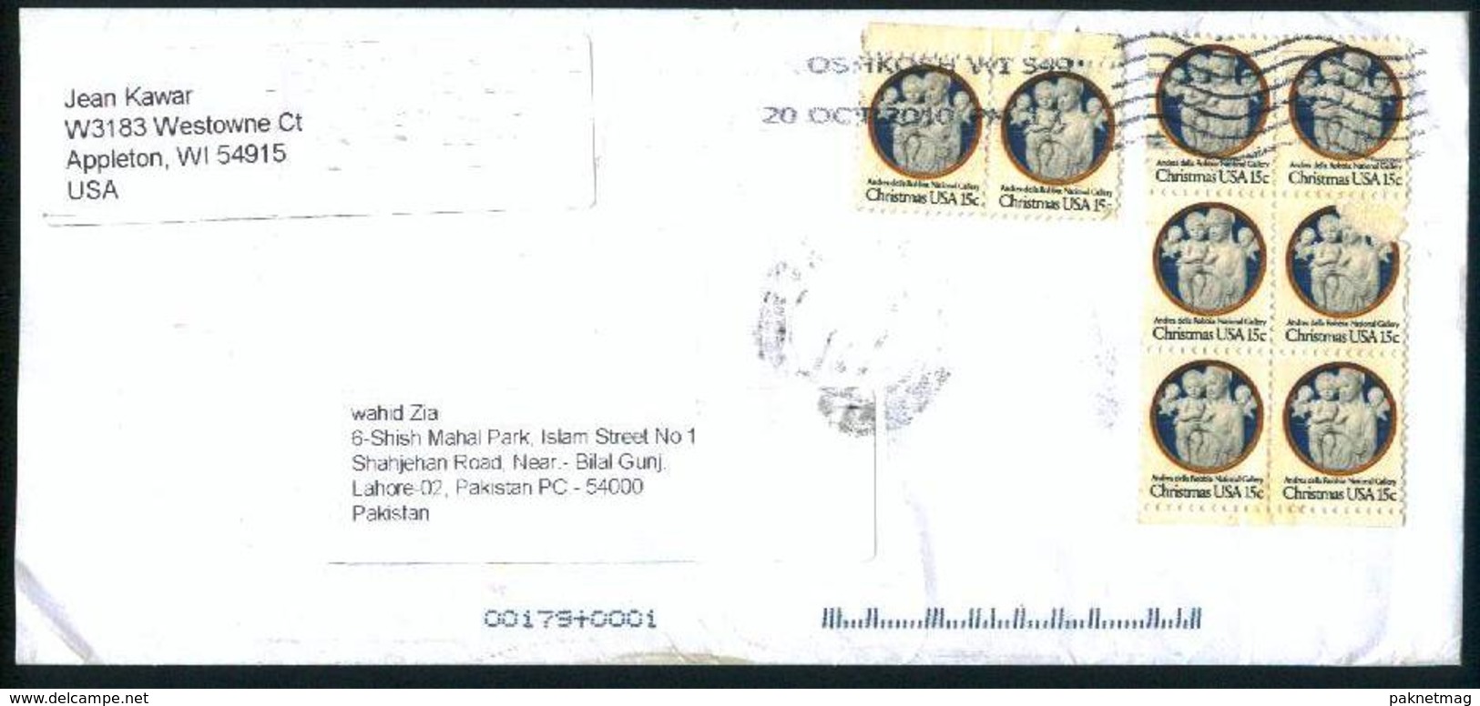 C103- Postal Used Cover. Posted From USA To Pakistan. - Other & Unclassified