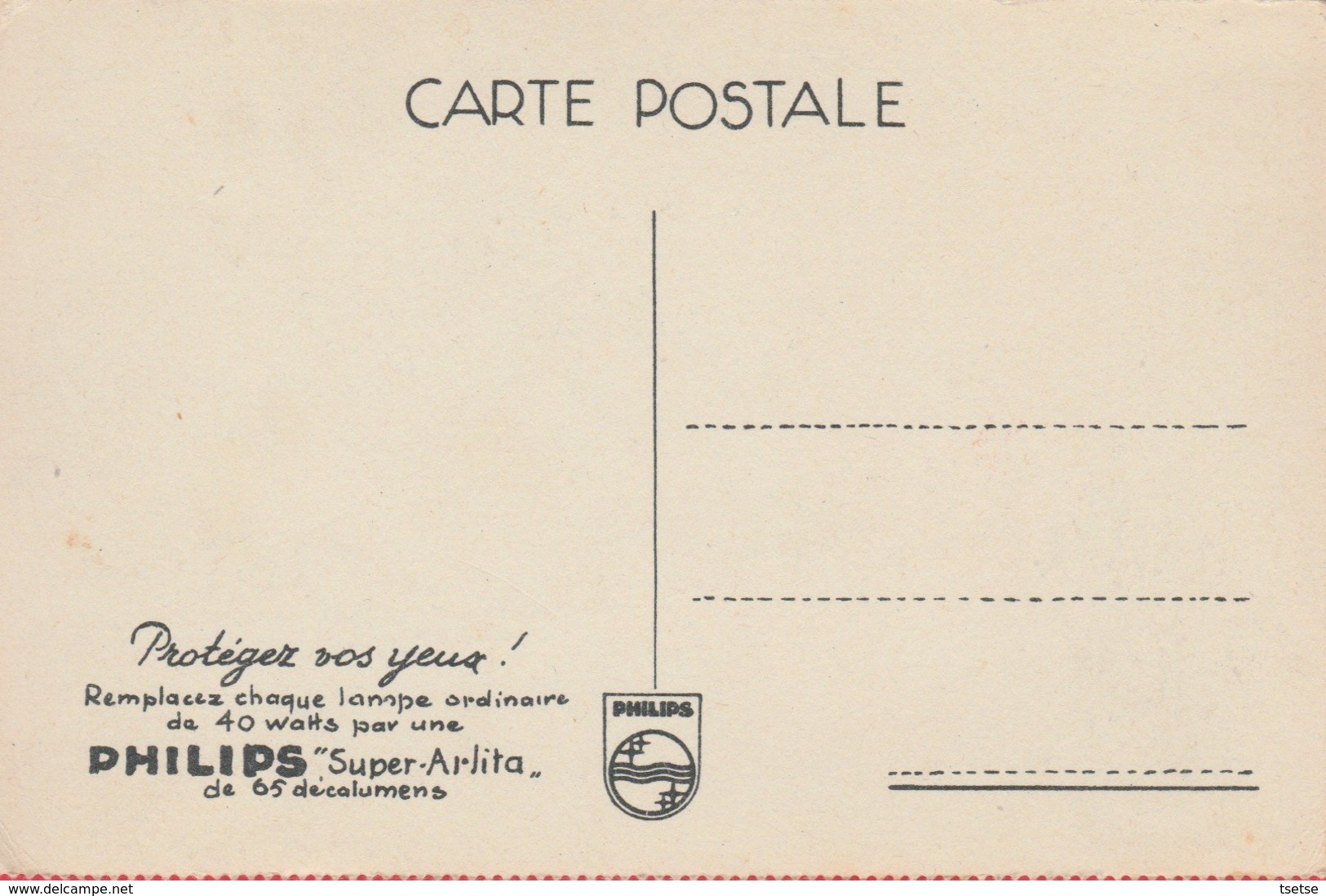 Carte Publicitaire Philips - 1 ( Voir Verso ) - Reclame