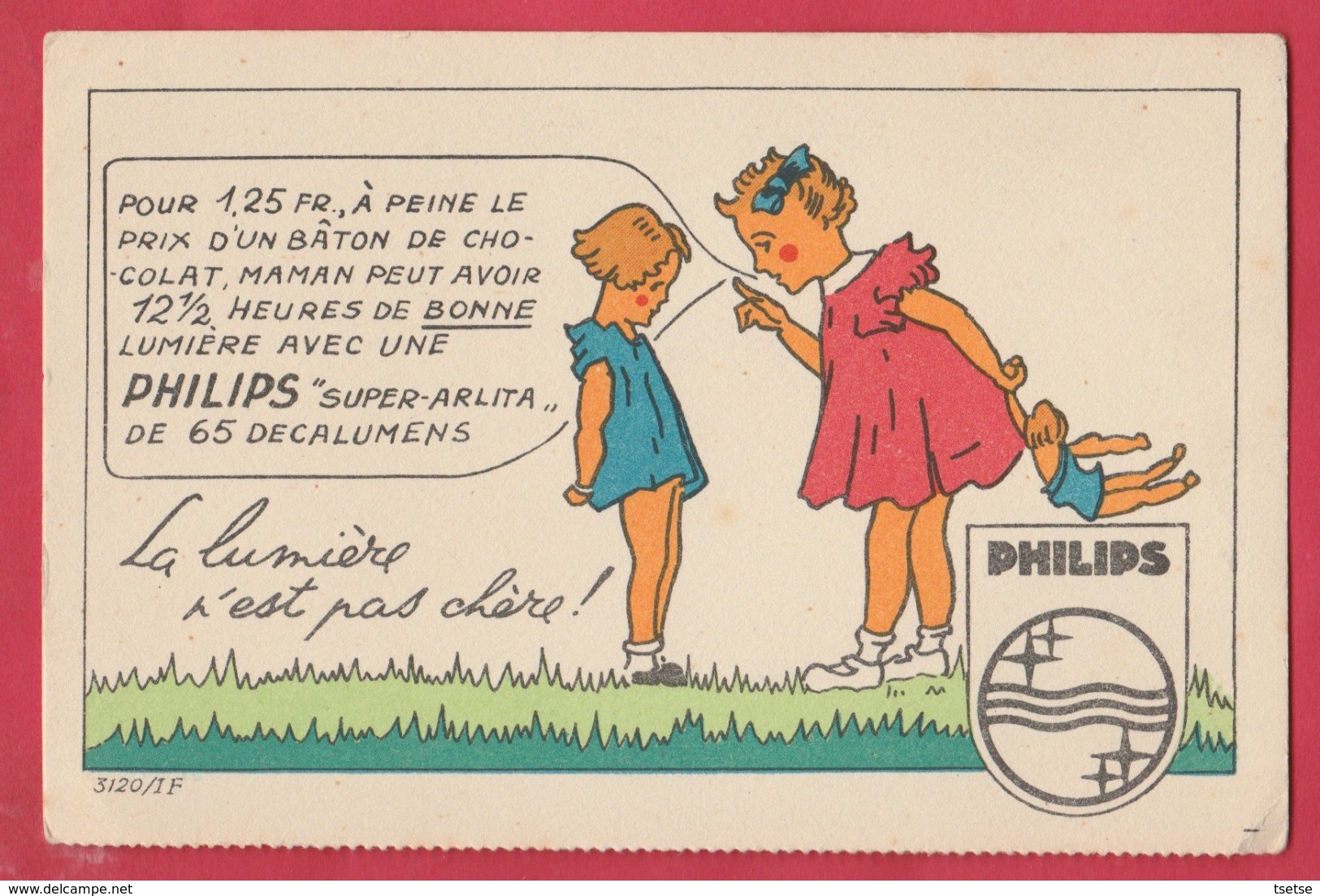 Carte Publicitaire Philips - 2 ( Voir Verso ) - Advertising