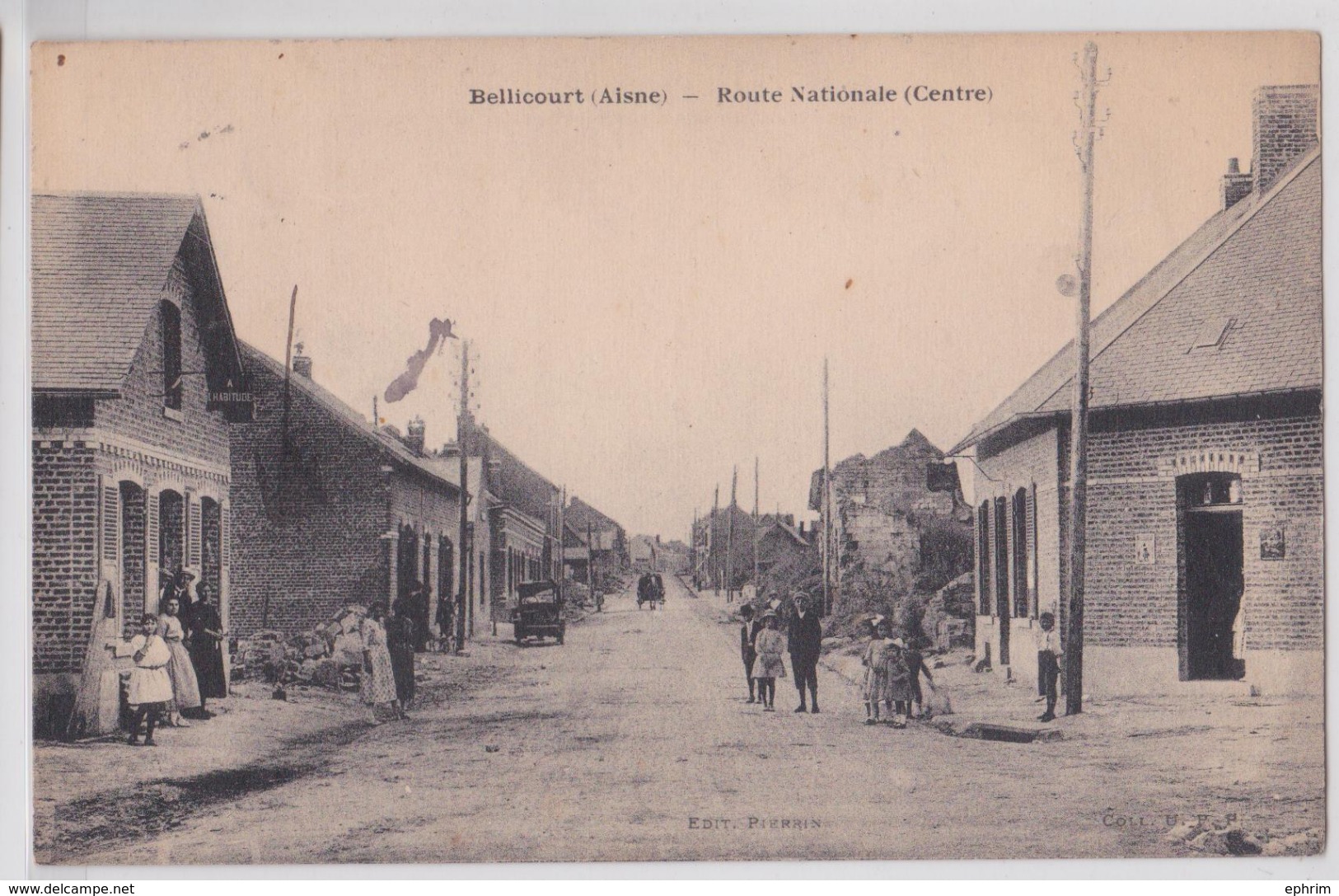 BELLICOURT (Aisne) - Route Nationale (Centre) - Sonstige & Ohne Zuordnung