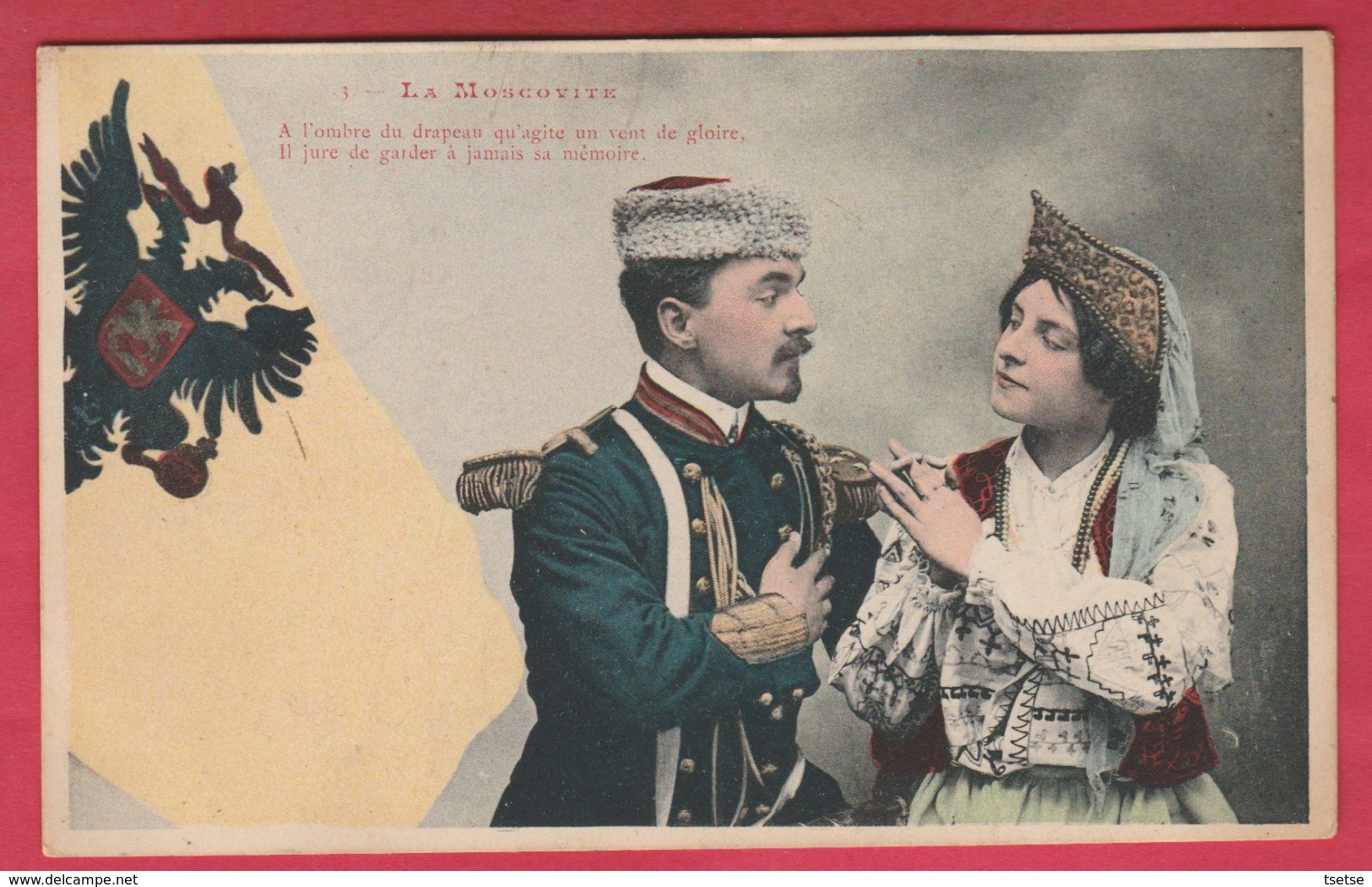 Russie / Russian - La Moscovite ... Son Militaire Dans La Séduction  - 1905 - 1 ( Voir Verso ) - Russie