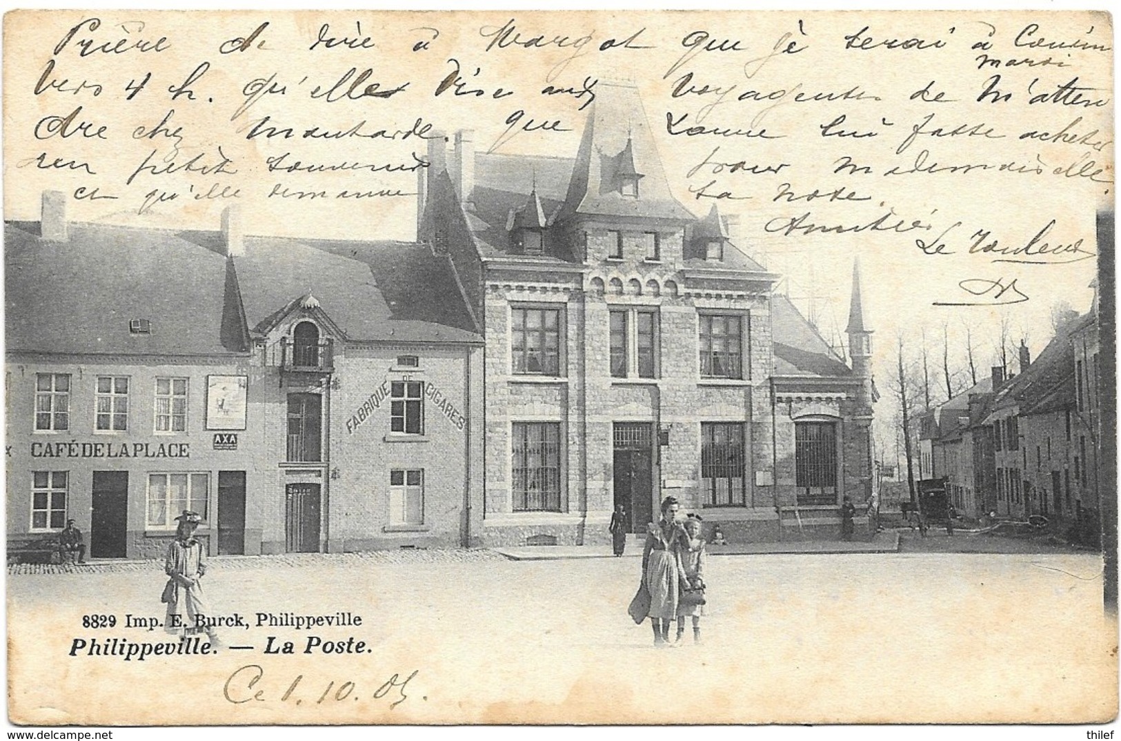 Philippeville NA5: La Poste 1905 - Philippeville