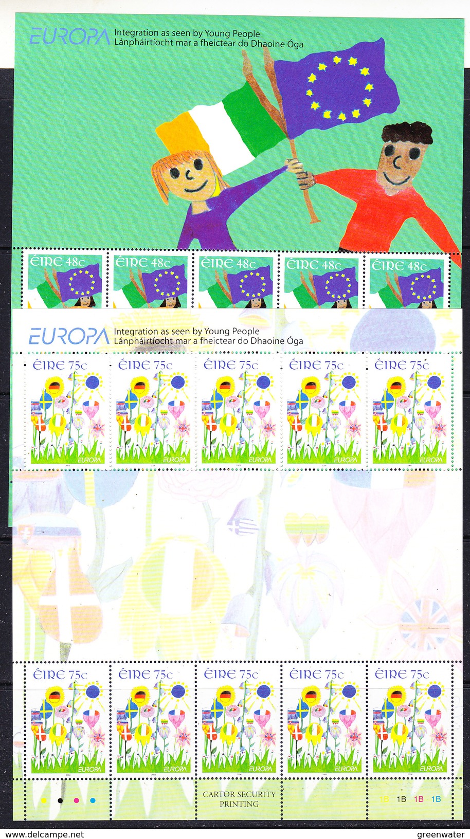 Europa Cept 2006 Ireland 2v Sheetlets ** Mnh (F6421) - 2006