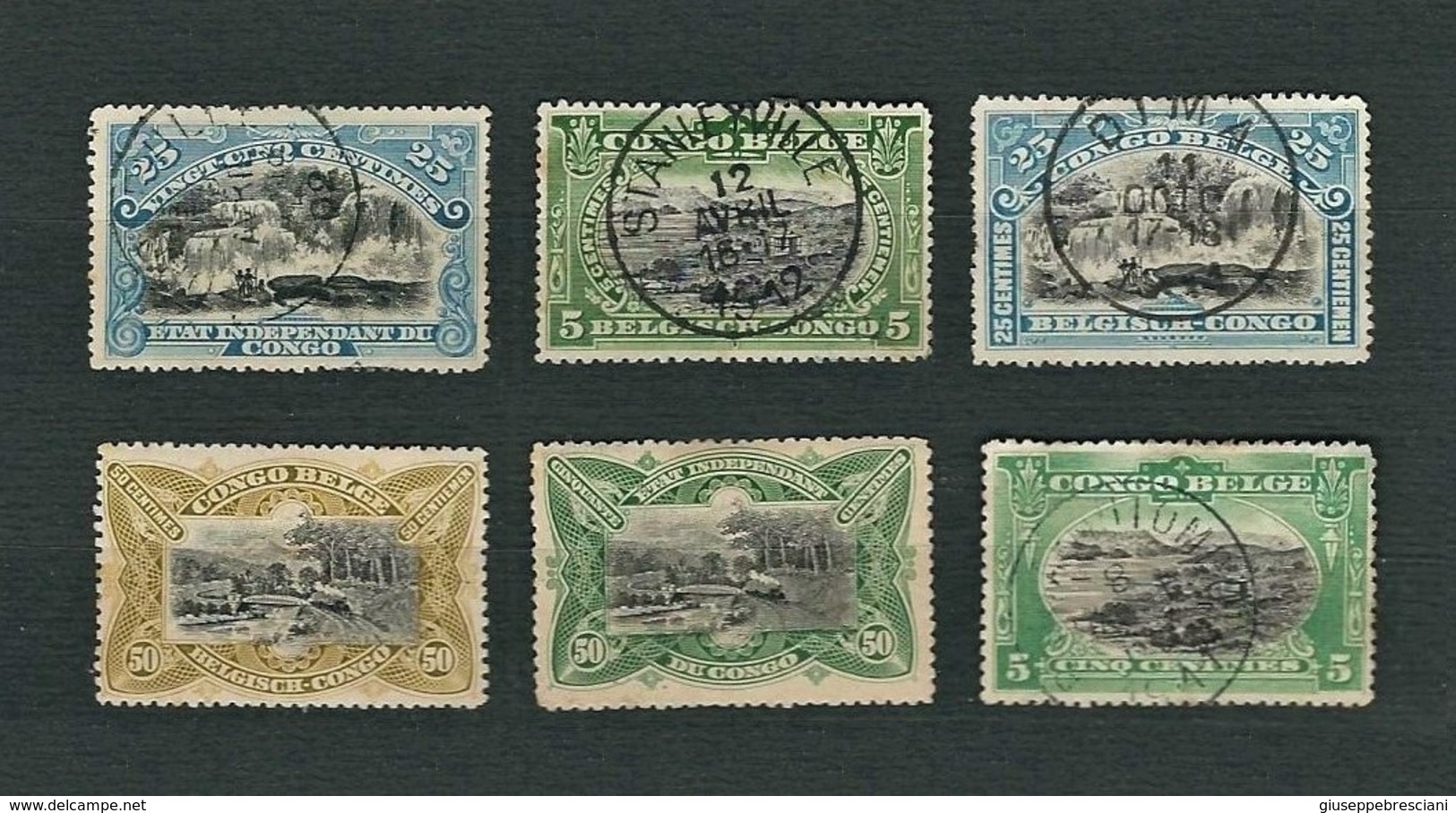 CONGO BELGA 1894-1915 - Pictures From Congo - 6 Issues - Usati