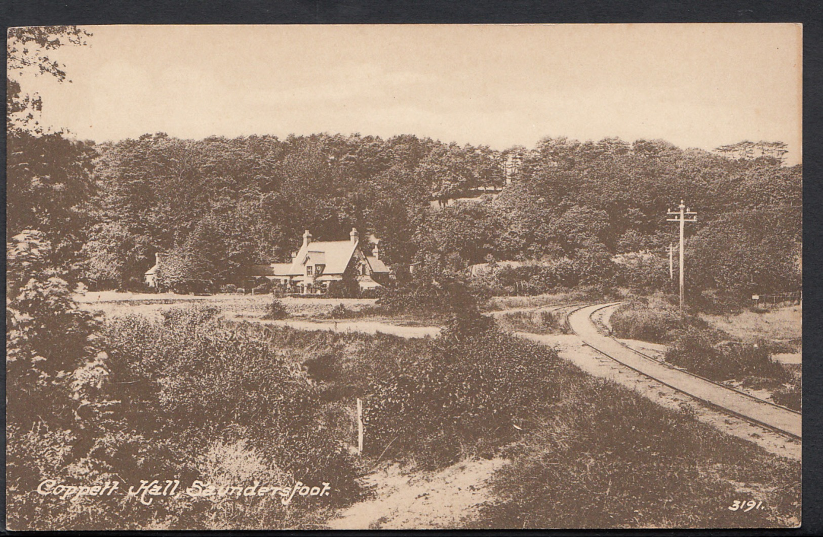 Wales Postcard - Coppett Hall, Saundersfoot, Pembrokeshire  DC121 - Pembrokeshire