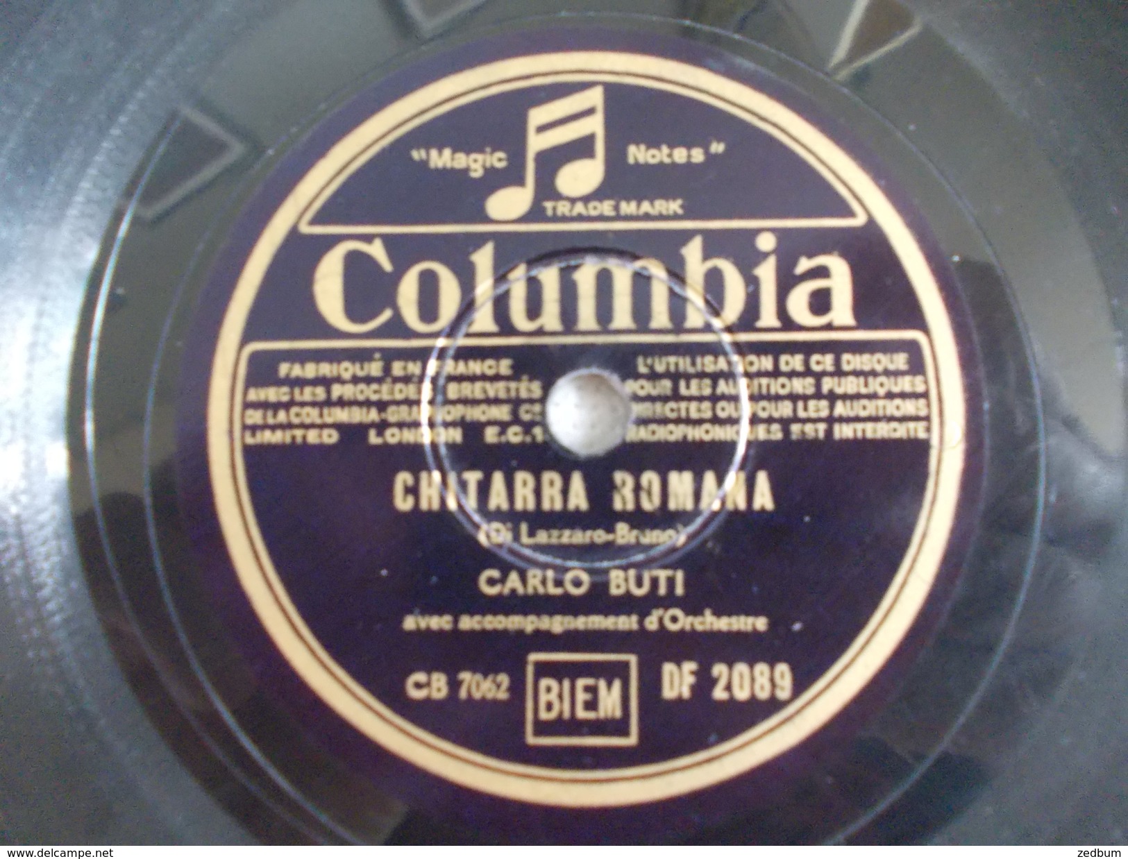 78T - Chitarra Romana Et Non Ti Scordar Di Me Par Carlo Buti - 78 T - Disques Pour Gramophone