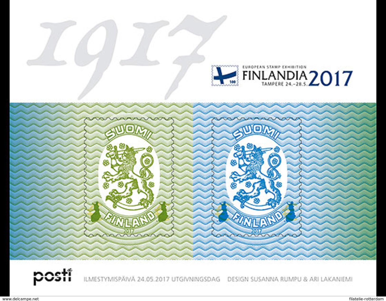 Finland - Postfris / MNH - Sheet Finlandia, Wapen Finland 2017 - Neufs