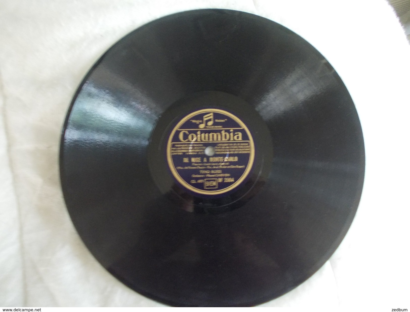 78T - De Nice à Monte Carlo Et La Belle Conga Par Tino Rossi - 78 Rpm - Gramophone Records