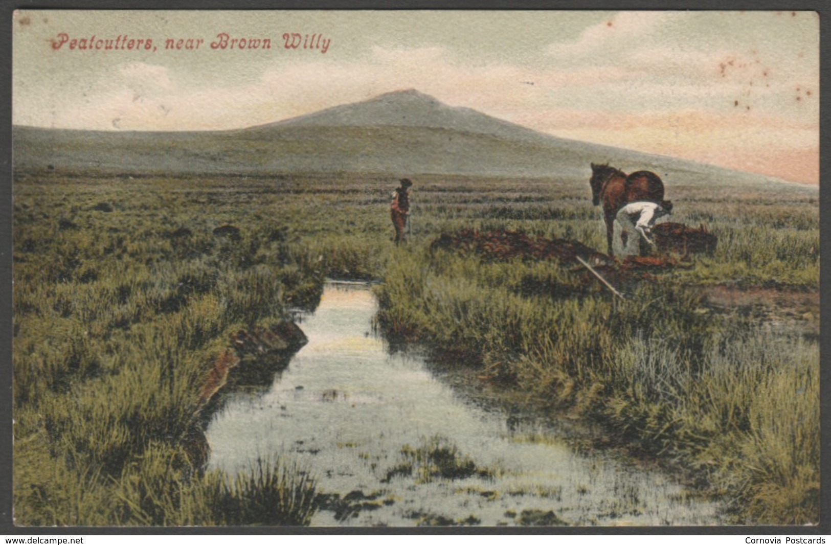 Peatcutters Near Brown Willy, Cornwall, 1907 - Valentine's Postcard - Other & Unclassified