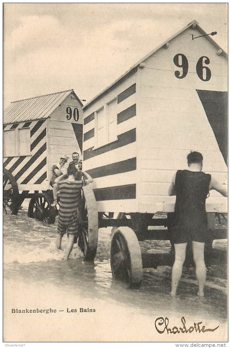 Blankenberghe -Les Bains - Les Cabines - Un Photographe - Blankenberge