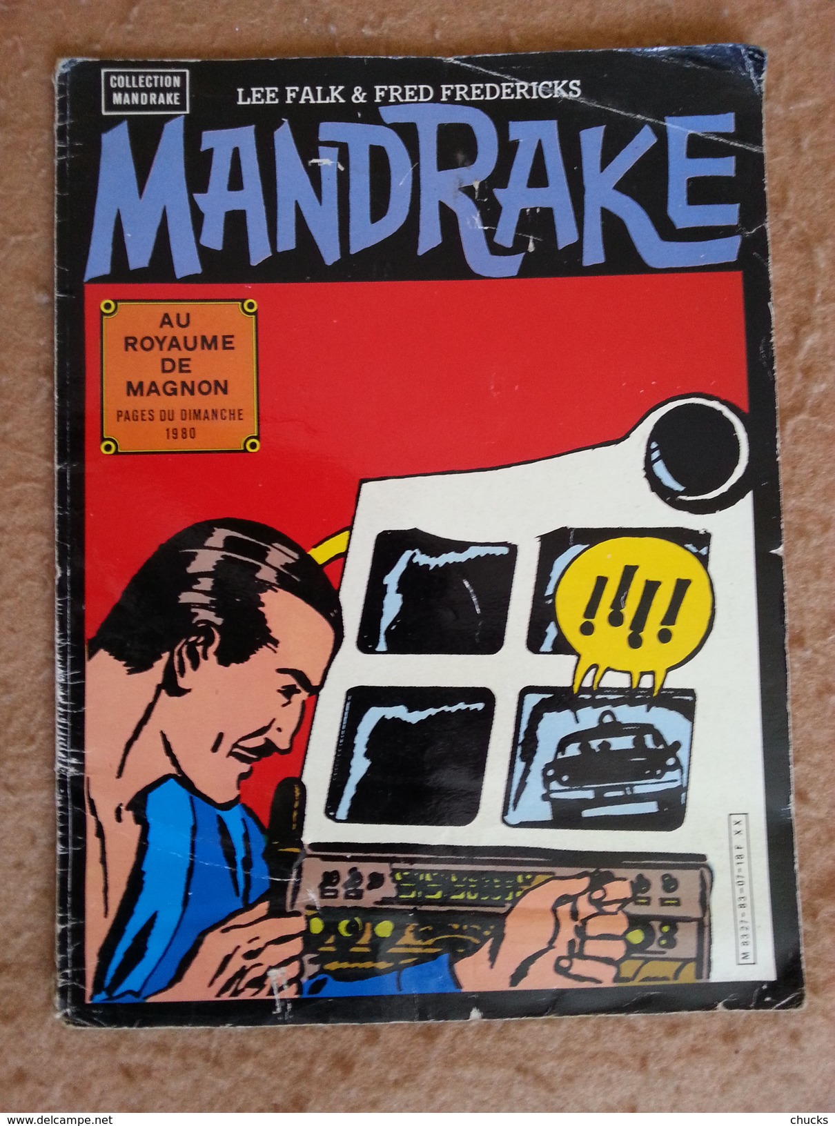 Collection Mandrake Au Royaume De Magnon Falk Fredericks- Broché Grand Format (24x32 Cm) 1983 SAGEDITION. Etat Moyen: - Mandrake